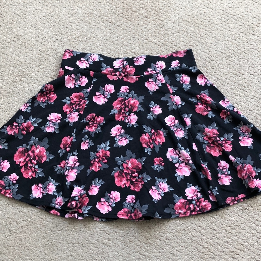 H&M Floral Skater Skirt